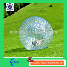 Niedriger Preis transparent 1,00 mm TPU Land oder Wasser aufblasbare Zorb Ball zum Verkauf